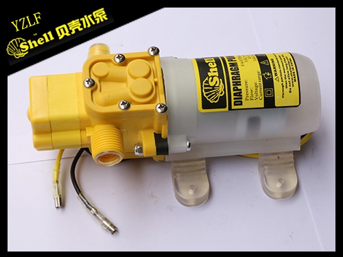 黄色智能螺纹口反护罩隔膜水泵